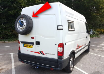 How To: Rear Door Spare Wheel Mount for my Movano Campervan