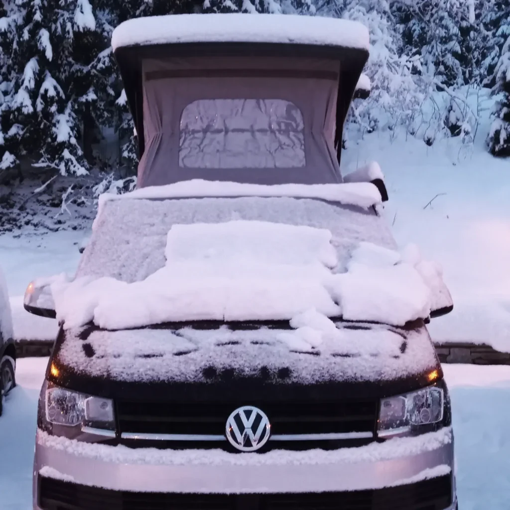 VW T6 Covered in snow